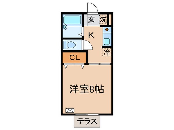 ファーネス水巻 Ｂの物件間取画像